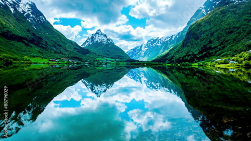美丽的自然挪威。